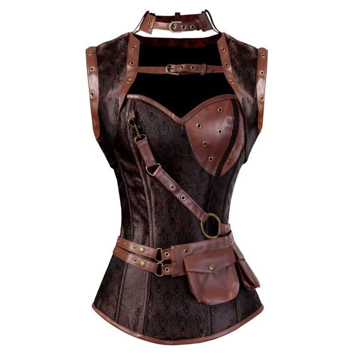 Corset cuir femme medieval store