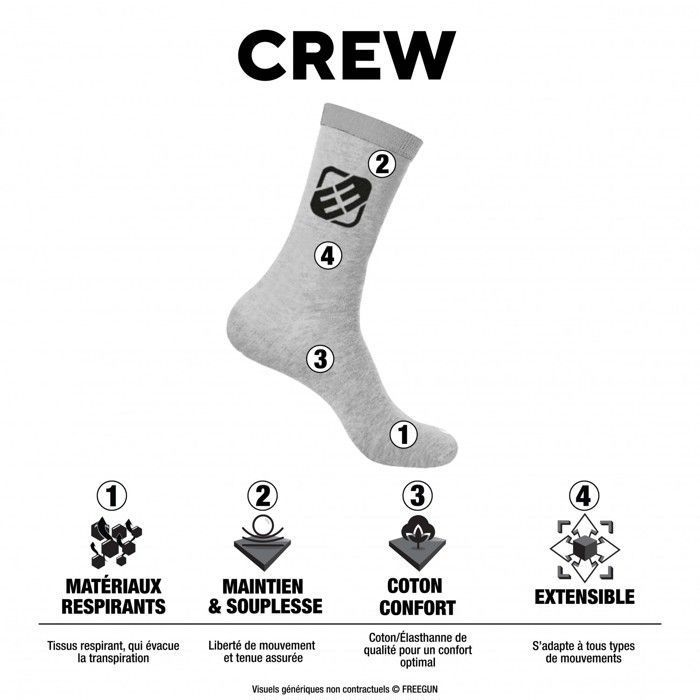 Chaussette Homme Fantaisie Lot de 4 Chaussettes Hautes Homme