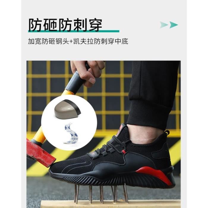 Chaussures de s curit pour hommes semelle souple confortable