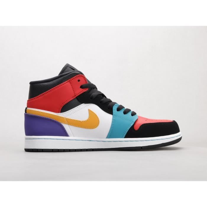 Air jordan 1 Mid White color. Color et color Cdiscount Chaussures