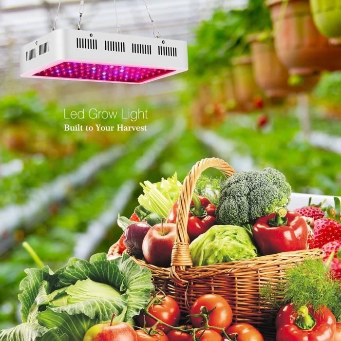 Lampe Horticole LED Roleadro 45W Full Spectrum - Pour Plantes D'Intérieur, Germination Et Floraison
