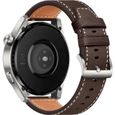 HUAWEI Watch 3 Classic Brown - Montre connectée - Bracelet en cuir marron - Ecran tactile 1.43" - Bluetooth 5.2  - Résistance 5ATM-2