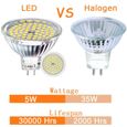 MR16 LED 12V GU5.3 Blanc du Jour 5W Ampoule Equivalent à 35W Halogène Lampe GU 5.3 MR 16 Blanc Froid 4500K 420 Lumen(Lot de 10)-2