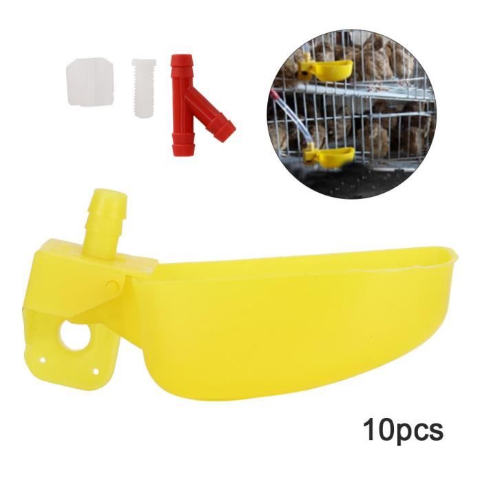 Abreuvoir Automatique Pour Poules Et Volailles - Distributeur D'eau Simple, Bac 15x11,5 Cm