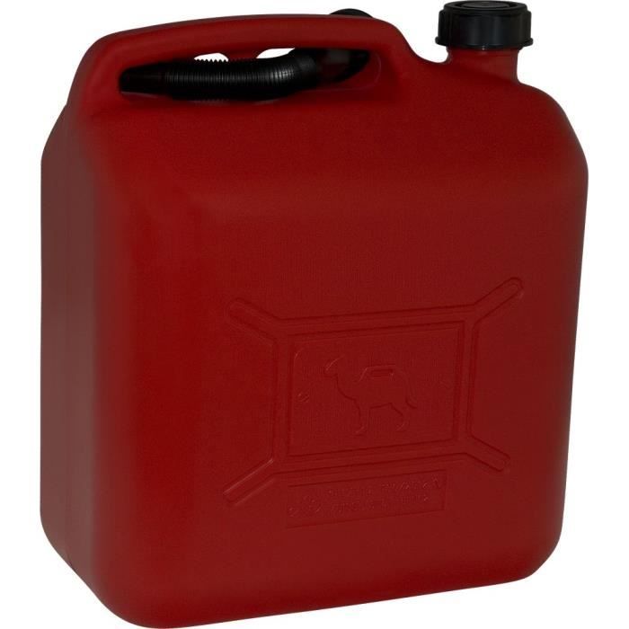 Jerrican Essence Bidon Essence 5L-20L Réservoir de carburant horizontal,  essence de métal rouge peut, conteneur d'essence de sau140 - Cdiscount Auto