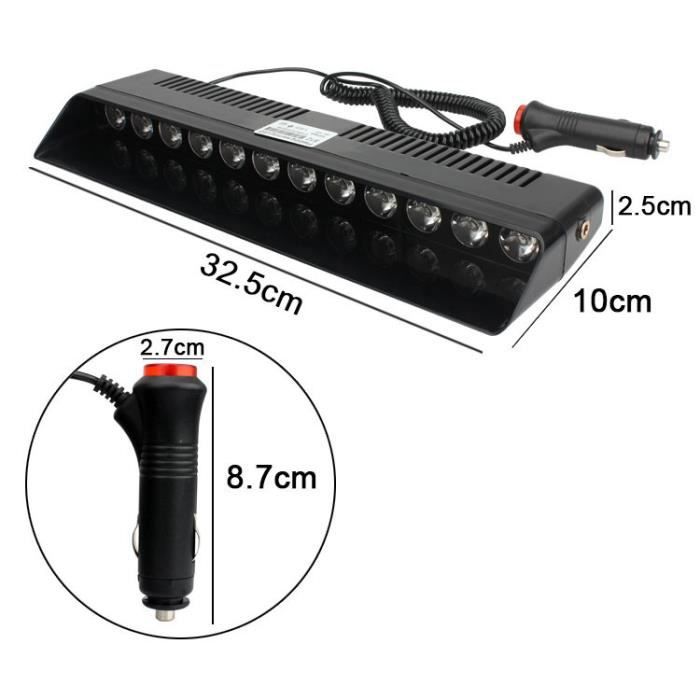 Gyrophare LED Rouge Police - Jouet Et Décoration - Alimentation 12V