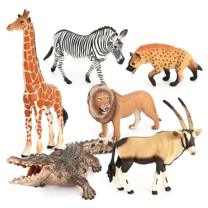 Ensembles de figurines d'animaux - Ensemble de figurines d'animaux de la  Jungle et du Zoo, Nouveau jouet éduc