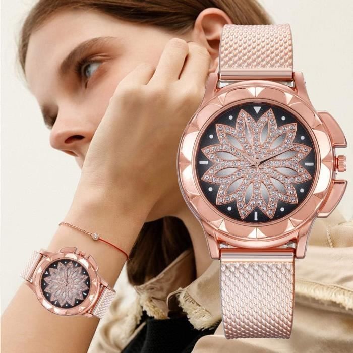 Montre silicone on sale femme pas cher