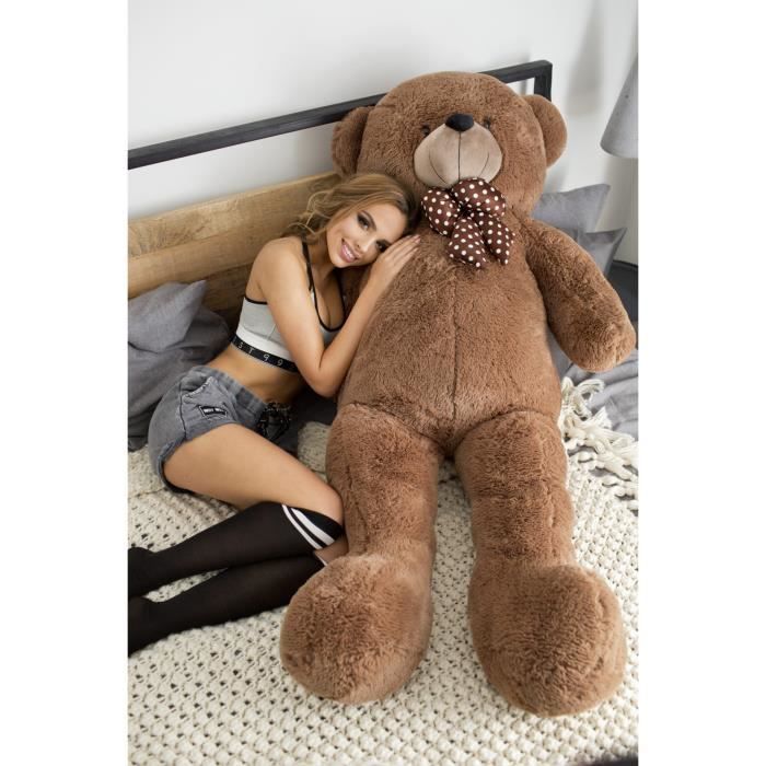 DEAR BEAR Ours en Peluche geante XXL Bueno 170 cm marron Cdiscount Jeux Jouets