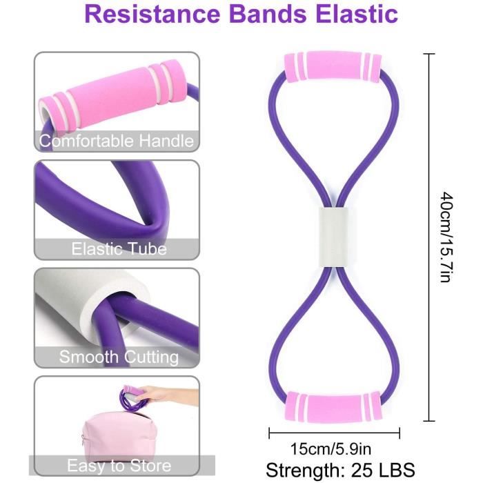 Bandes De RésistanceBandes Musculaires, Fitness Lot De 5Bandes De