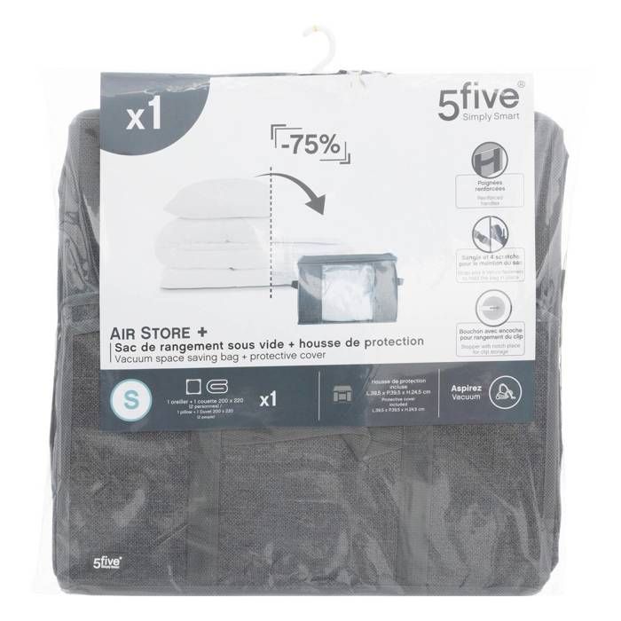 5five housse rangement sous vide 40x40x25cm air store Cdiscount Maison