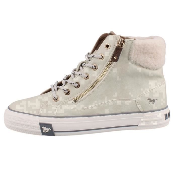 Baskets Montantes Basket Mustang Sans Lacet Basket Mustang