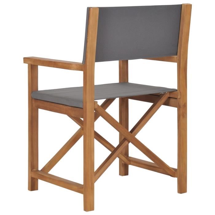 L3049 - Pwshymi - Chaises de metteur en scène pliantes 2 pcs Bois de ...