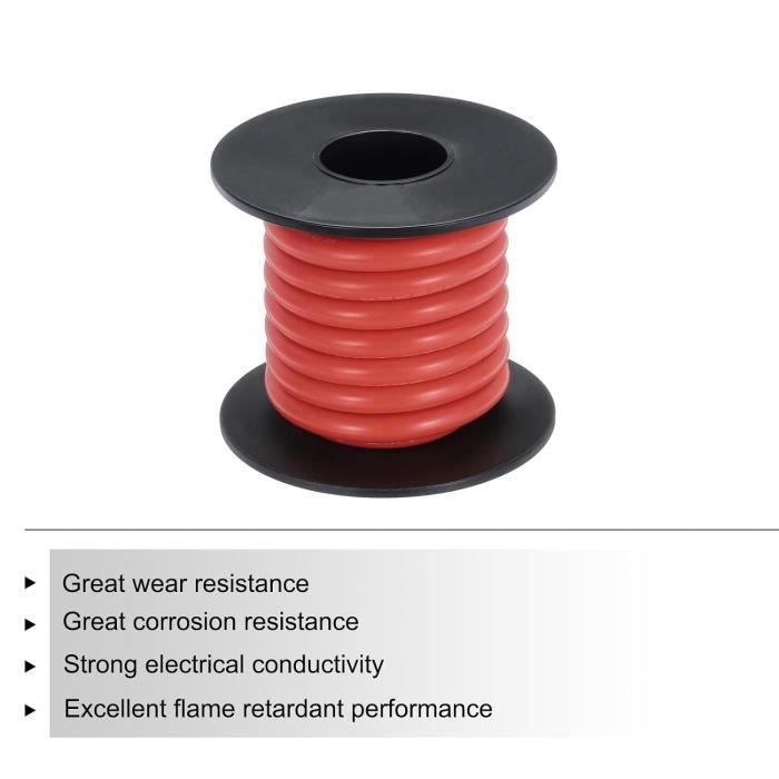 Câble Ruban En Silicone 24AWG 10 Broches - 1,5 M, Plat, Flexible, Résiste à 200°C - Pour Modèles RC, électronique