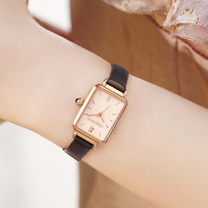 Montre octogonale 2025 femme