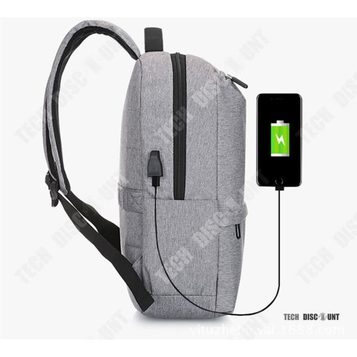 TD Sac dos femme homme enfant ordinateur anti vol voyage pas