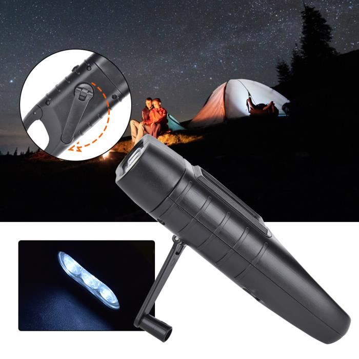 Lampe de poche LED - Portable - Étanche - Noir - Utilisation régulière