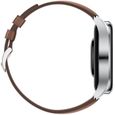HUAWEI Watch 3 Classic Brown - Montre connectée - Bracelet en cuir marron - Ecran tactile 1.43" - Bluetooth 5.2  - Résistance 5ATM-3