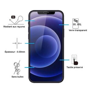 Protecteur D'écran Confidentialité Verre Trempé Pour IPhone 12, 7, 6S Et 6 - Neuf, 3 Couches