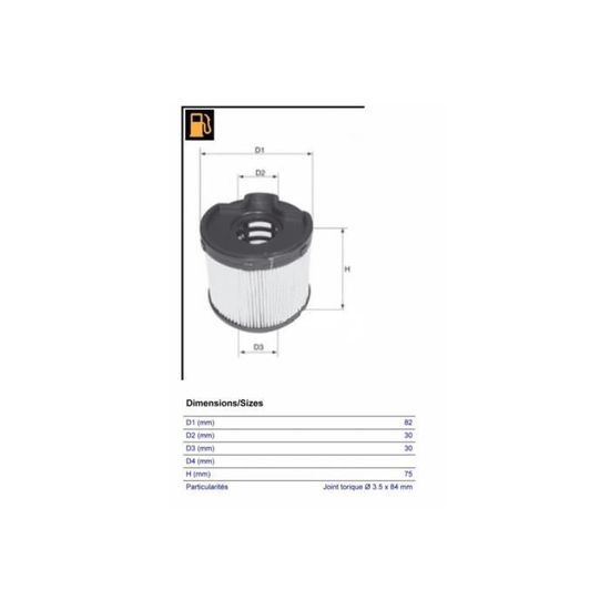Filtre a gasoil Complet pour Peugeot Citroen 2,0 Hdi Montage Bosch 1901.69