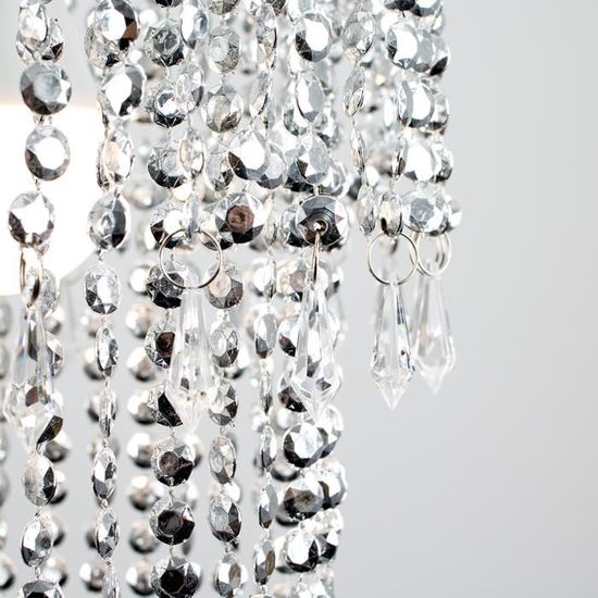 Kliving weston chrome acrylique clair non électriques pendentif Plafond Abat-jour