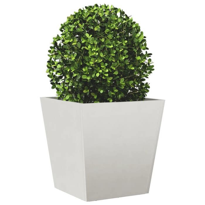 2 Jardinières 40x40x40 Cm En Acier Résistant Aux Intempéries - Boîtes à Fleurs Pour Extérieur Et Patio