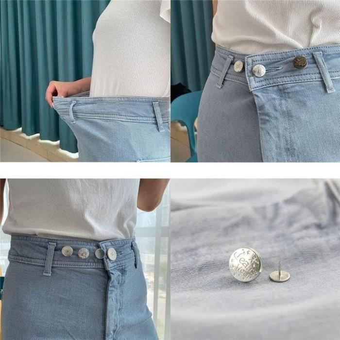 Jeans Bouton Pins Remplacement Snap Réglable Bouton Extender Accessoires  Pour Pantalon Réduire Pantalon Taille 18Mm - A - Cdiscount Beaux-Arts et  Loisirs créatifs