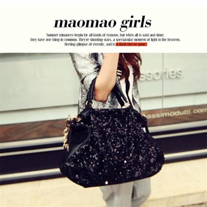 Sac main Femme Sac bandouli re paillettes mode Style
