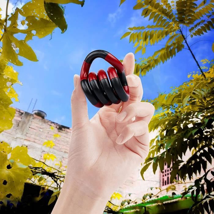 Lot De 8 Jouets Anti-stress Pour Adultes – Fidget Doigts En Métal Et Silicone : Tops, Chaînes, Bagues Et Mailles – Silencieux Et Portables