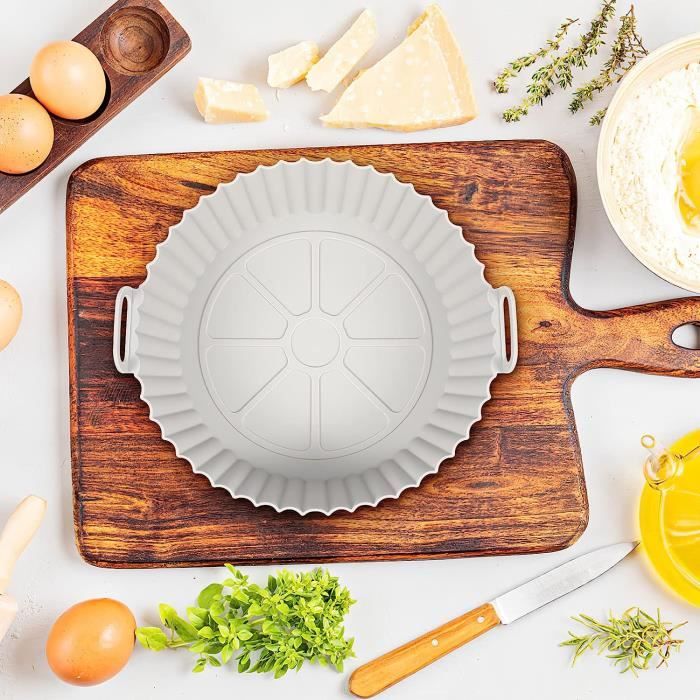 Plateau en silicone Paniers de cuisson Pot Réutilisable pour Ninja Air Fryer  Accessoires Poêle à pâtisserie
