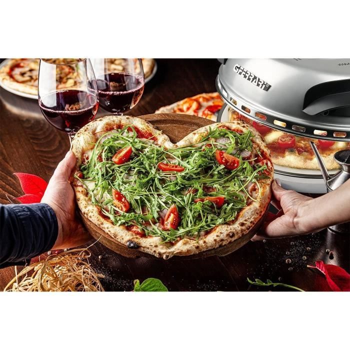 Four à pizza G3 FERRARI - Limited Edition - 31cm - 1200 Watt - Plaque en  pierre réfractaire - Gris / Noir - Cdiscount Maison