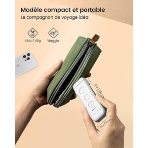 Lampe De Lecture Rechargeable Glocusent - Couleur Rose Rouge - 5 LEDs - Lumière Chaude 1800K - Clip Inclinable