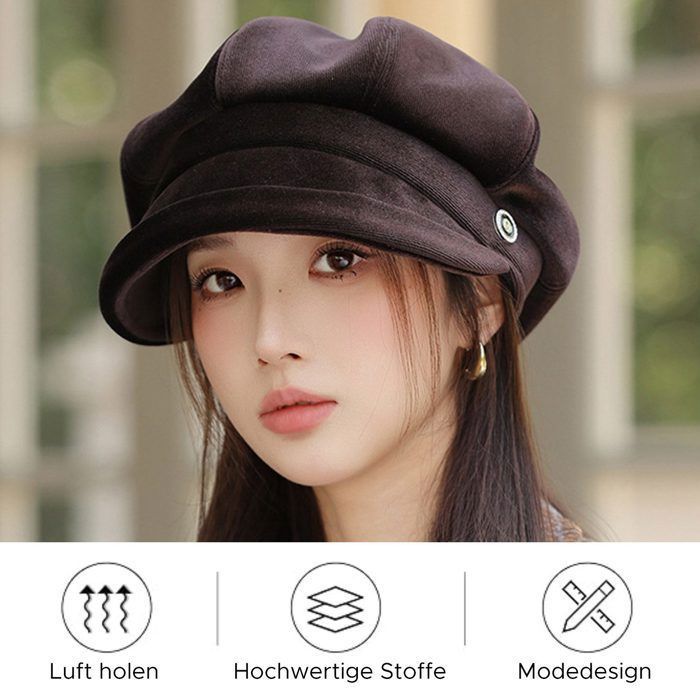 Béret D'Été Femme Tressé Respirant - Chapeau Décontracté Léger Et Confortable Pour Printemps Et Été