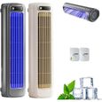 Shirem Rafraichisseur Air Silencieux, Mini Climatiseur Mobile, Portable Refroidisseur Air 3 Vitesses, USB 2pc-a CLIMATISEUR MOBILE