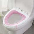 Abattant Wc,Confortable doux salle de bain siège de toilette Closestool lavable plus chaud tapis housse coussin décor à la - Type 1-0