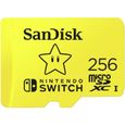 Carte mémoire microSDXC SANDISK Extreme 256Go pour Nintendo Switch - V30/U3/C10/R100/W90-0