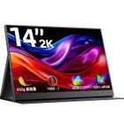 UPERFECT Écran portable quad HD 2K QHD 2160 x 1440 de 14 pouces, rapport de contraste 1500:1, 100 % sRGB