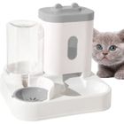 Distributeur de Croquettes - HANDEIU - 2 Bols - Automatique - 1L et 300ml - Pour Chats et Chiens