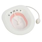 Duokon bain de siège pliant Siège de toilette pliable multifonctionnel en Silicone PP, bain de siège pour deco tapis Bleu Rose