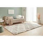Tapis Shaggy - NAZAR - Oslo 668 - Gris - 120x160cm - Polyester - Intérieur