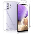 RASENA Coque pour Samsung Galaxy A32 5G Transparente avec 2 Verre trempé Protection écran, Souple Silicone Antichoc Bumper étui Protecteur