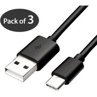 3 Pack USB 3.1 Type-C Data Sync Charger Cable For Nexus 5X-6P OnePlus 2 LG G5