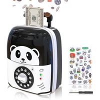 Tirelire électronique, tirelire pour enfants prend en charge les pièces et les billets, tirelire panda avec mot de passe 