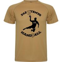 TEE SHIRT SABLE HANDBALL "PAS L'TEMPS J'AI HANDBALL" | T-shirt du handballeur pressé de s'entrainer homme du S au XXL