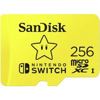 Carte mémoire microSDXC SANDISK Extreme 256Go pour Nintendo Switch - V30/U3/C10/R100/W90