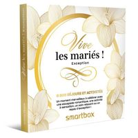 SMARTBOX - Vive les mariés ! Exception - Coffret Cadeau | 1 séjour ou 1 activité romantique pour 2 personnes