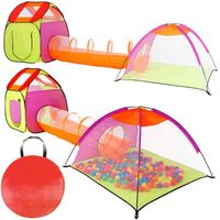 Tente de jeu pour enfants avec tunnel - SPRINGOS - Maison de jeu - Multicolore - 3 ans et plus