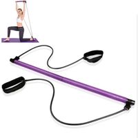 TD® Unisexe Pilates barre bâton résistance maison gymnastique entraînement Fitness Sport portable mous - Modèle: VIOLET  