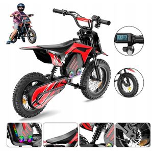 Moto électrique AIYAPLAY Aprilia Pour Enfant – 12V, 2 Moteurs, 6 Km/h, Roues Stabilisatrices, Suspension, LED, Musique, USB, Dès 37 Mois