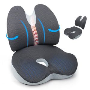 Coussin De Siège - Coussin De Siège De Voiture Universel - Coussin Ergonomique Incliné - Doux Pour La Peau - Coussin Rehausseur De Siège Conducteur Surélevé Léger Pour Fauteuil Roulant, Siège De